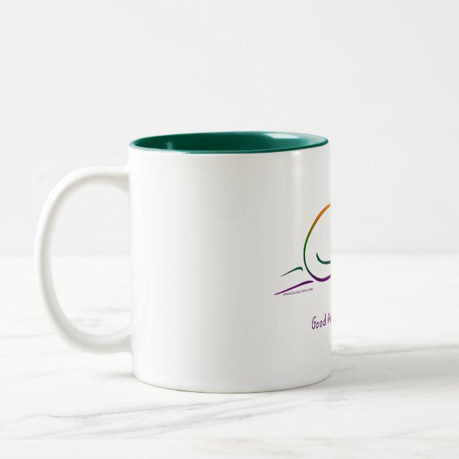 Good Night Sweet Prince (Cat) Two-Tone Coffee Mug (Left)