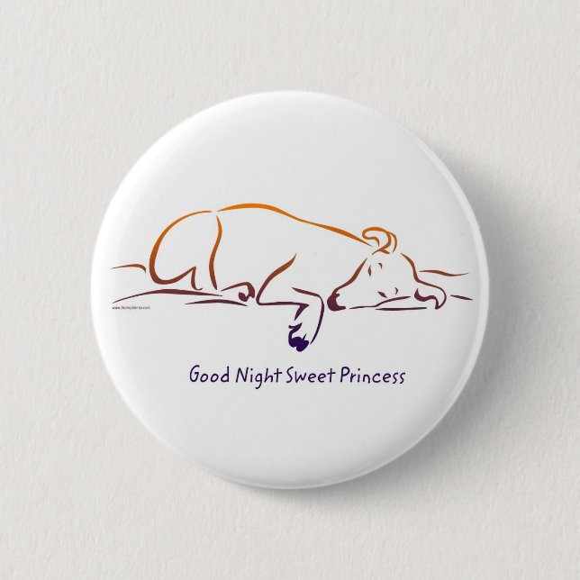 Good Night Sweet Princess buttons (Front)