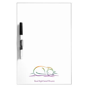 Good Night Sweet Princess (Cat) Dry Erase Board