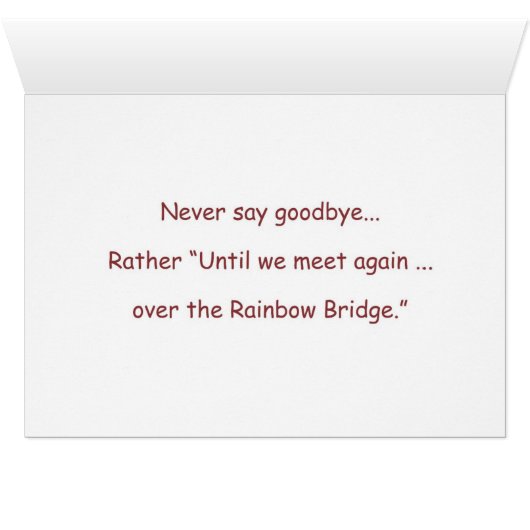 Good Night Sweet Princess CAT Sympathy Card (Inside Horizontal (Bottom))