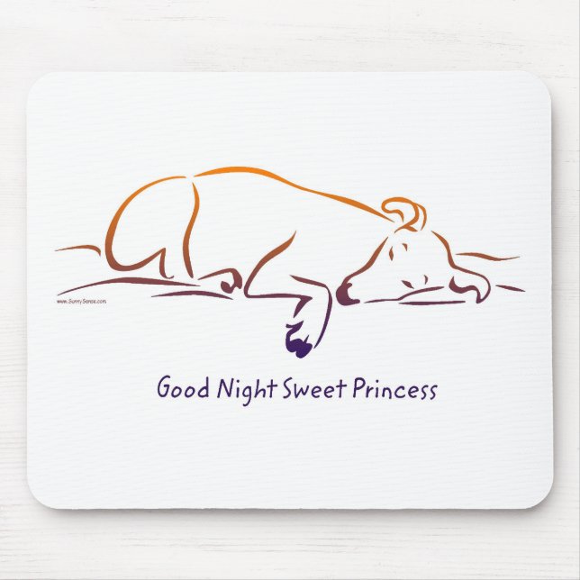 Good Night Sweet Princess mouse pads (Front)