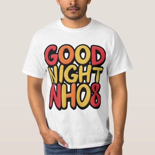 Good night t_shirt design 