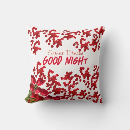 Good Night Throw Pillow
