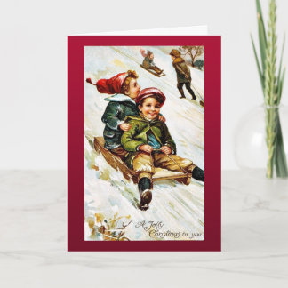 Good Old Christmas Holiday Card