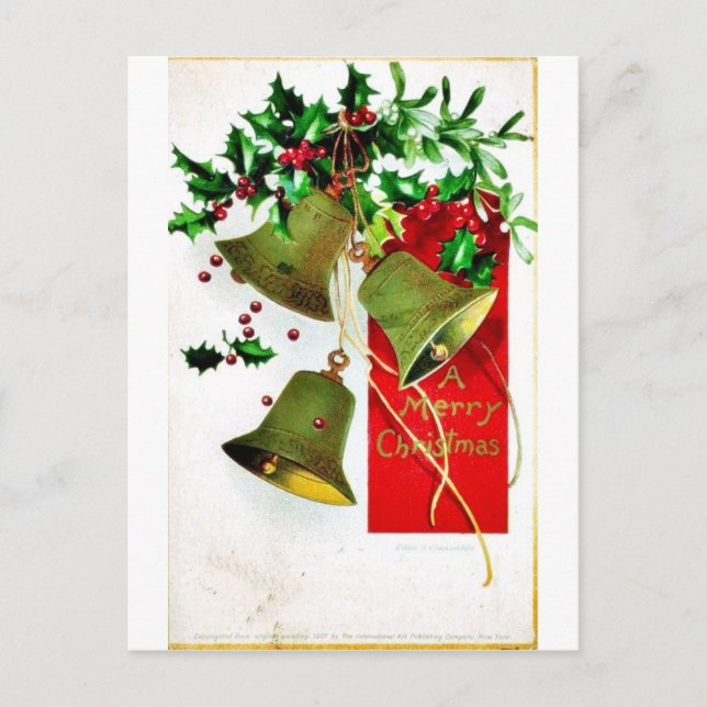 Good Old Christmas Holiday Postcard (Front)