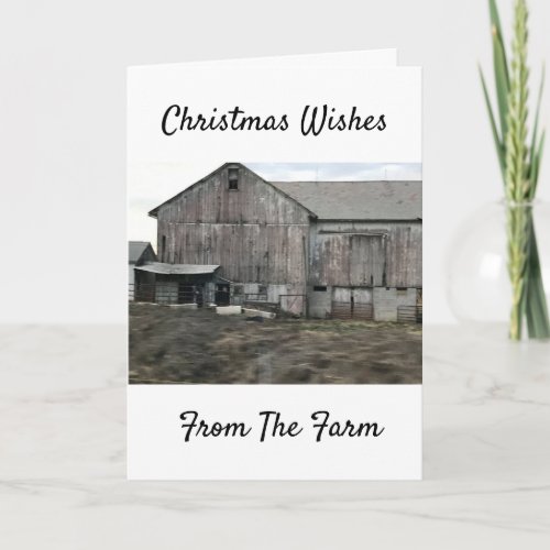 GOOD OLD COUNTRY CHRISTMAS WISHES FOR YOU CARD