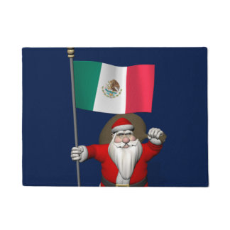 Good Old Santa Claus Visiting Mexico Doormat