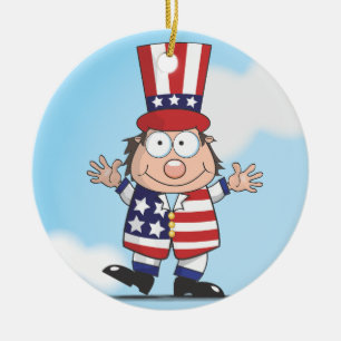 Good Old USA Ceramic Ornament