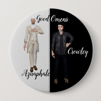 Good Omens badge Button