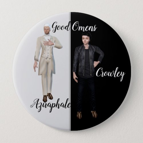 Good Omens badge Button