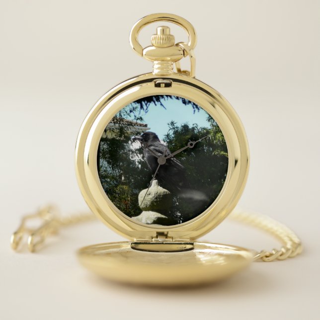 Good Omens Crow Pocket Watch (Inside)