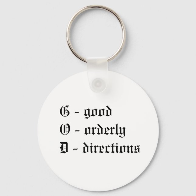 Good orderly keychain (Front)