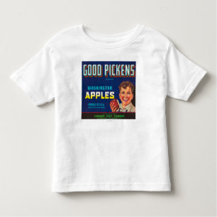 Good Pickens Apple Label - Cashmere, WA Toddler T-shirt