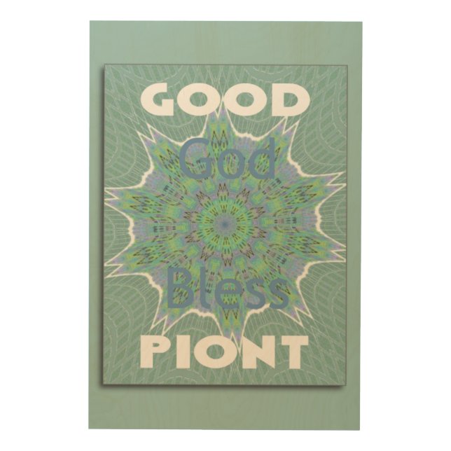 Good Point God Bless Wood Wall Art (Front)