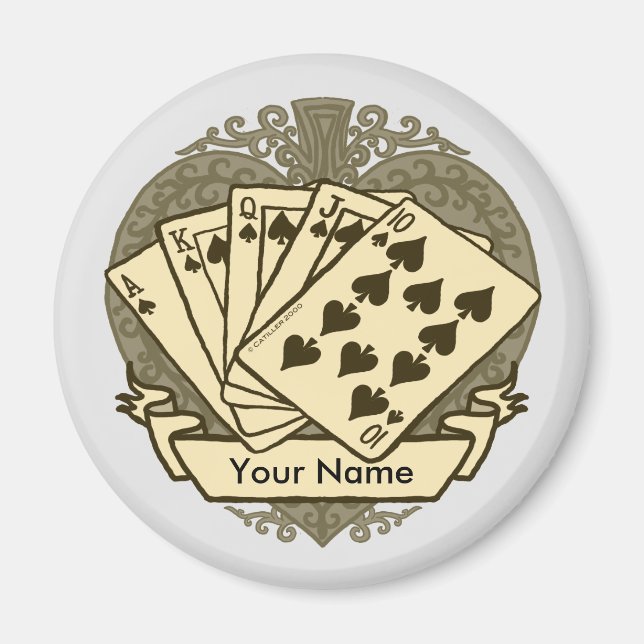 Good Poker Hand magnet (Front)