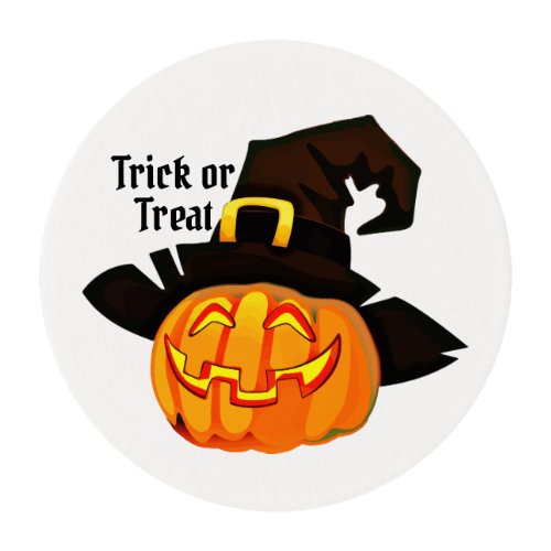 Good Pumpkin Witch Trick_or_Treat Halloween Party Edible Frosting Rounds