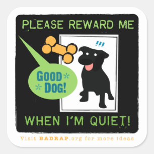 Good Quiet! Reward Stickers. Square Sticker