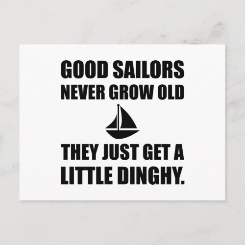 Good Sailors Never Get Old Funny Postcard