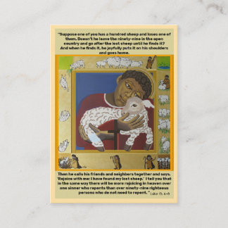 Good Shepherd and lost sheep  Business Card
