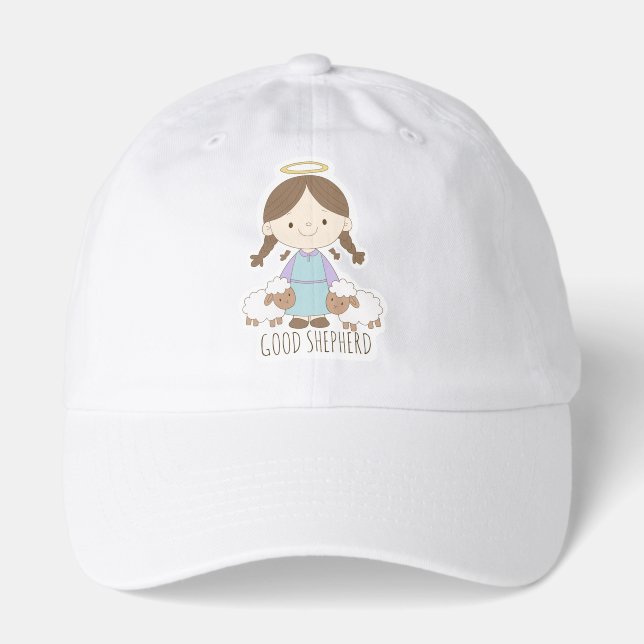 Good Shepherd Cute Christian Kids Hat (Front)
