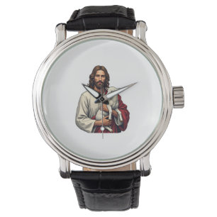 Good Shepherd Jesus Vintage Engraving Tee 2 Watch