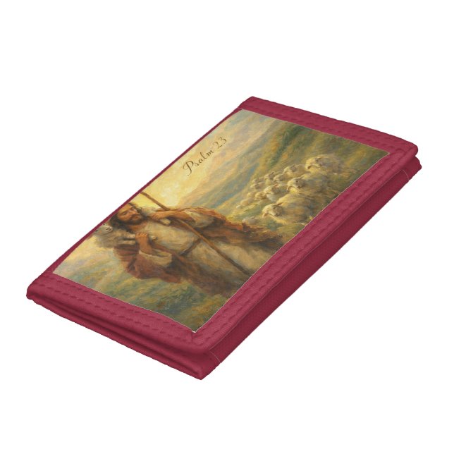 Good Shepherd Jesus Wall Decor Trifold Wallet (Bottom)