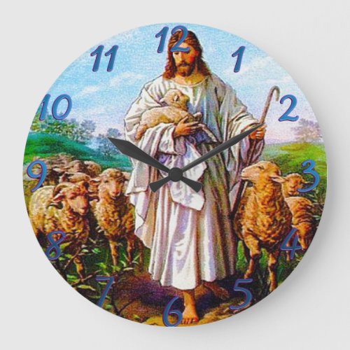 Good Shepherd  Large Clock