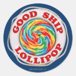 Good Ship Lollipop... Classic Round Sticker at Zazzle