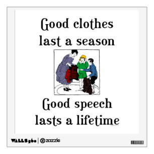Good Speech Grammar Teacher Wall Decal