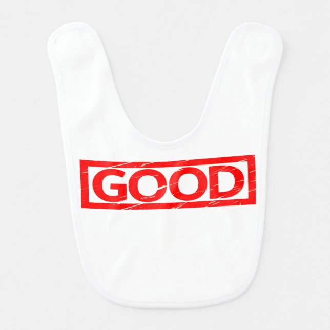 Good Stamp Baby Bib (Front)