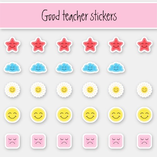 Good teacher reward student reward sticker
