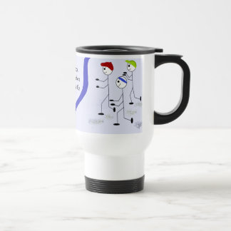 Good Teachers Stick Figures Pressing On Travel Mug