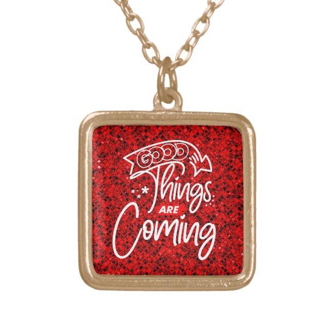 Good Things Are Coming-97489 Gold Plated Necklace (Front)