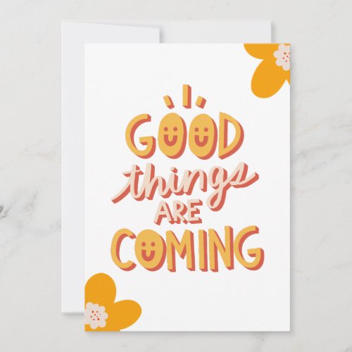 Good Things Are Coming Holiday Card