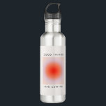 Good Things Are Coming Inspirational Quote Stainless Steel Water Bottle<br><div class="desc">Good Things Are Coming - inspirational motivational quote – orange aura gradient.</div>
