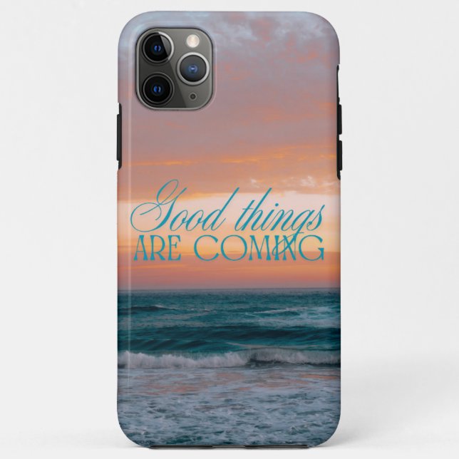 Good things are coming iphone case. Case-Mate iPhone case (Back)