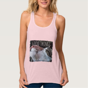 Good Things Come in Small Packages Torn Edge Look Tank Top