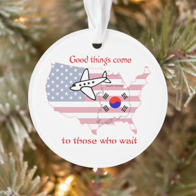 Good Things Come - Korean Adoption Ornament (Tree)