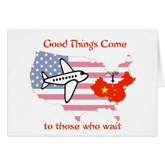 Good things come to those who wait cards (Front Horizontal)