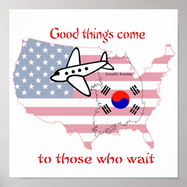 good things come to those who wait - Korean adopti Poster (Front)