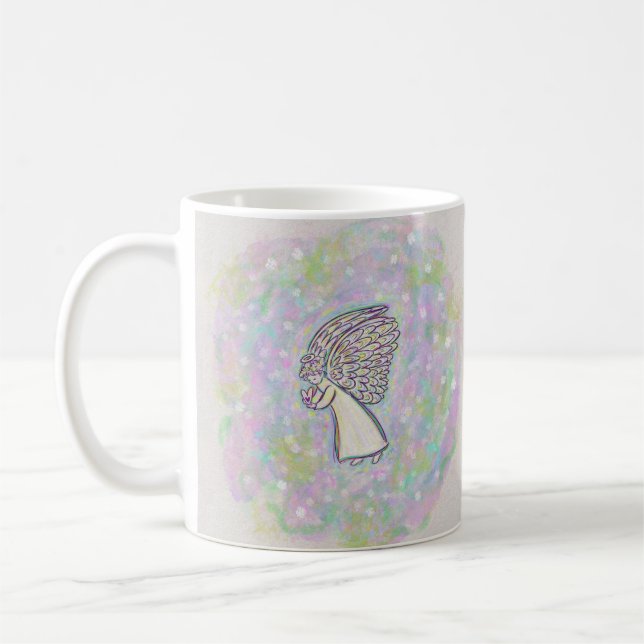 Good Things Guardian Angel Art Coffee Mugs (Left)