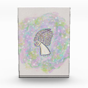 Good Things Guardian Angel Art Custom Paperweight Acrylic Award