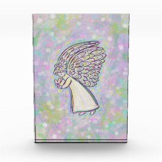 Good Things Guardian Angel Art Custom Paperweight Acrylic Award