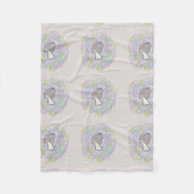 Good Things Guardian Angel Custom Fleece Blanket (Front)