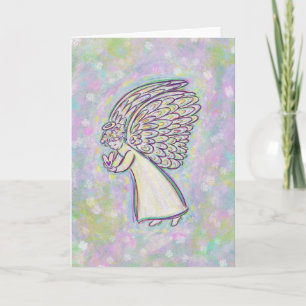 Good Things Guardian Angel Custom Greeting Cards