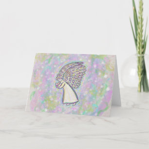 Good Things Guardian Angel Custom Greeting Cards