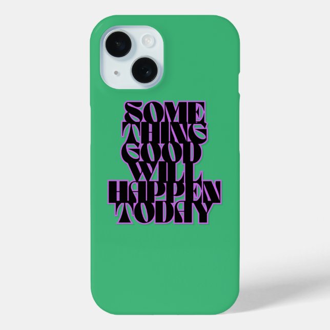 Good Things, Inspirational, Manifestation, Green Case-Mate iPhone Case (Back)