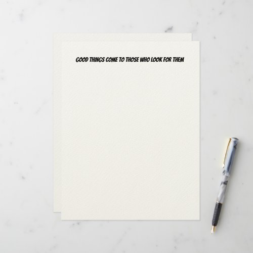 Good Things Letterhead
