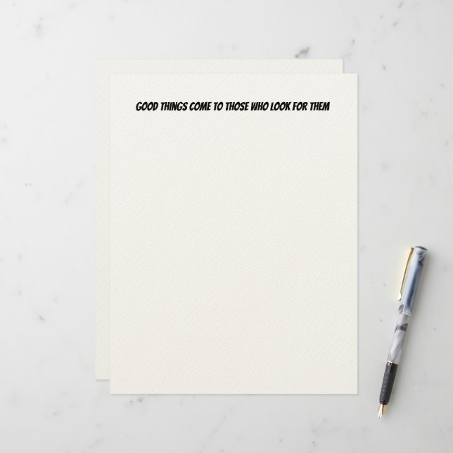 Good Things Letterhead (Front/Back In Situ)