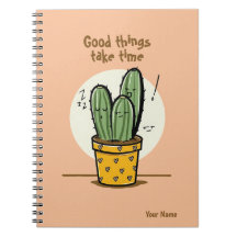 Good Things Take Time Cute Cactus Quotes